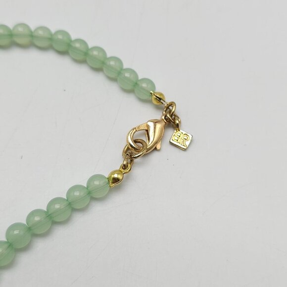 Banana Republic Green Blue Ombre Aventurine Stone Bead Necklace 21" - Picture 3 of 6